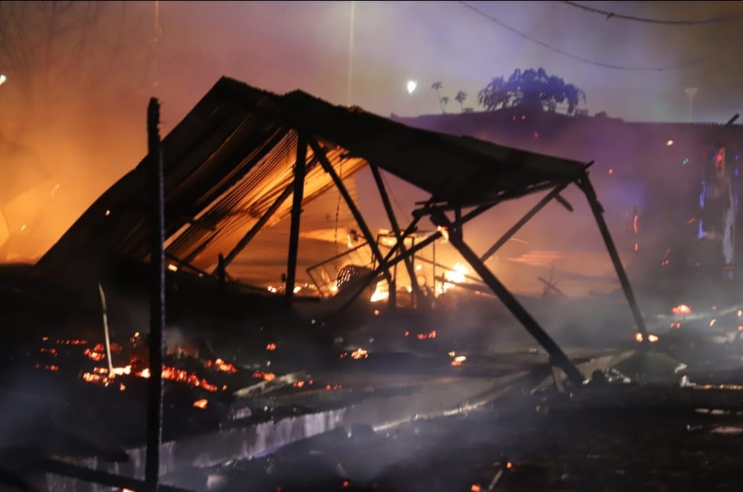 Incendio en la Chacarita. Foto: X