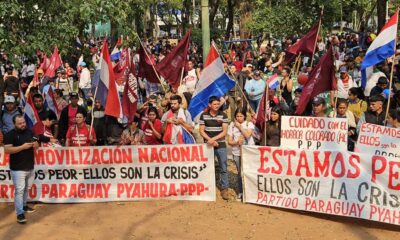 Marcha de Paraguay Pyahurã en el micreocentro de Asunción. Foto: Partido PPP.