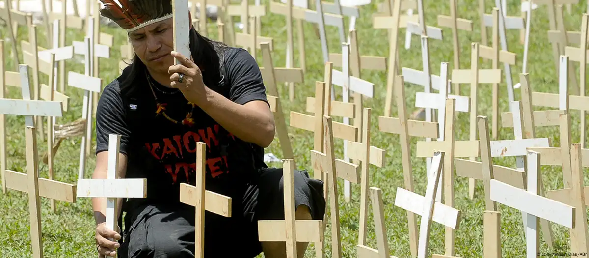 Global Witness también registró muertes de indígenas del pueblo guaraní kaiowá, en Mato Grosso do Sul, Brasil. Imagen: cc-by/Wilson Dias/ABr