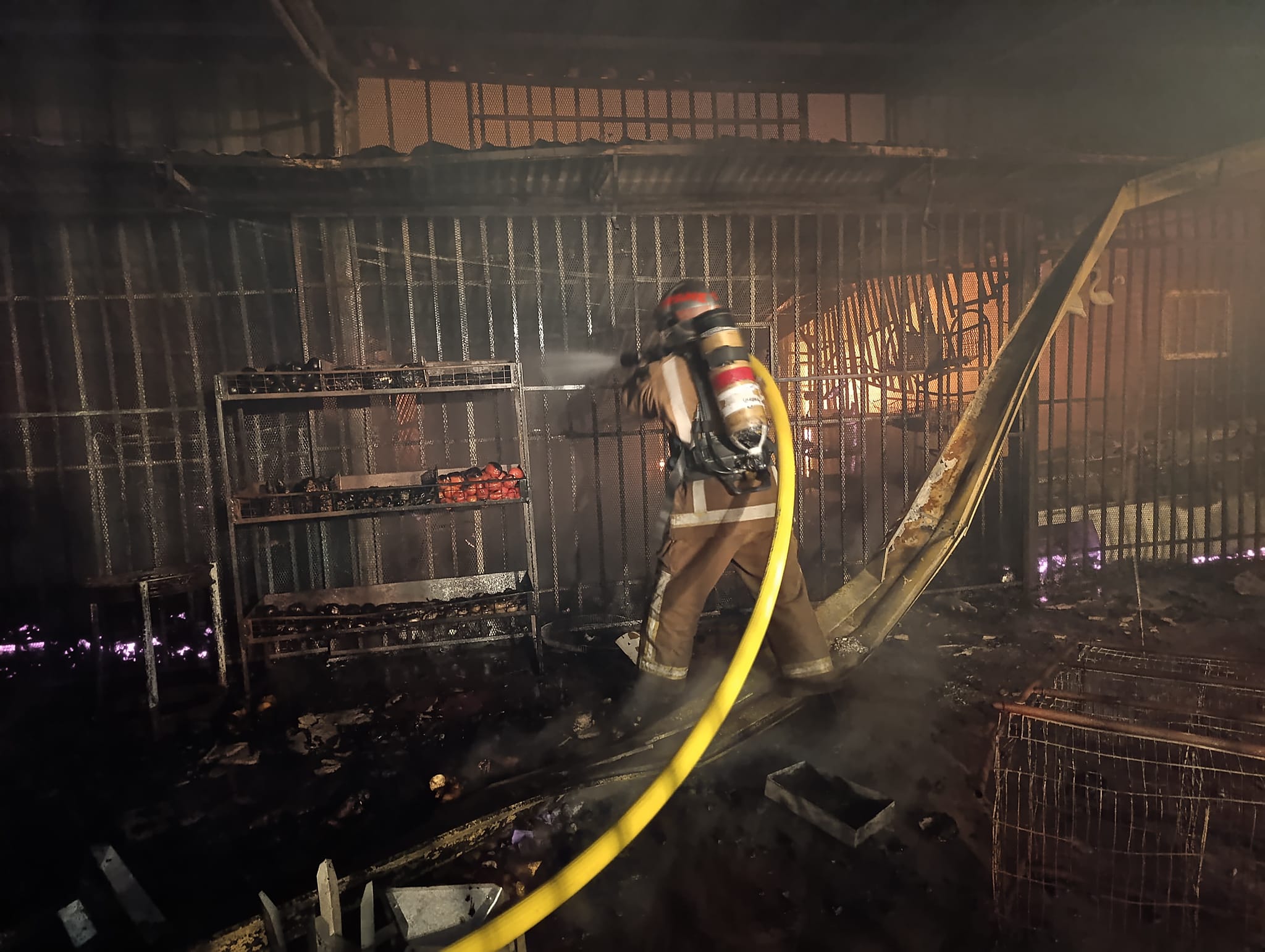 El incendio consumió todo. Foto: Gentileza.