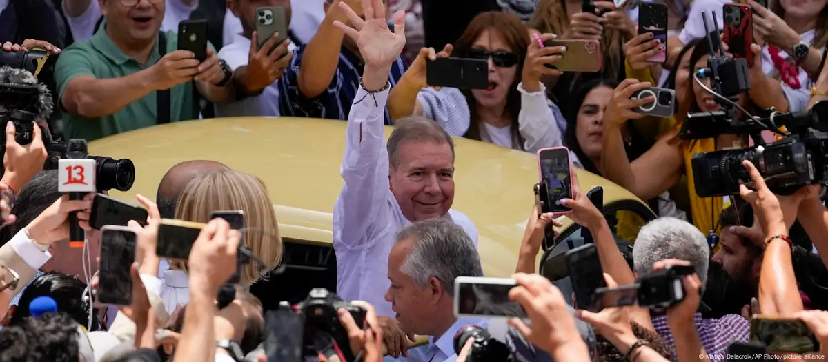 González Urrutia fue el candidato de la Plataforma Unitaria Democrática (PUD) en las elecciones del 28 de julio en Venezuela. Imagen: Matias Delacroix/AP Photo/picture alliance