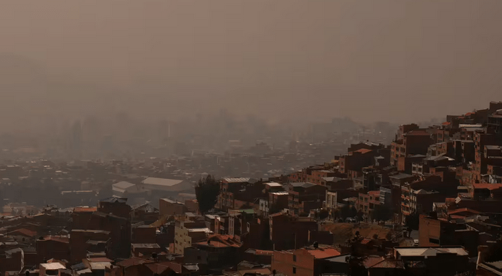 Aire contaminado en Bolivia. Foto: AP/Juan Karita.