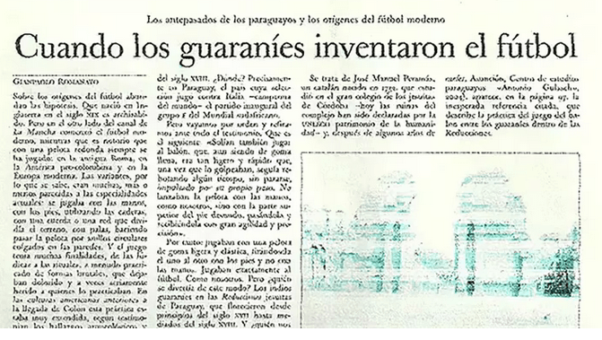 L'Osservatore Romano, el diario oficial del Vaticano, publicó en 2010 información que permitió descubrir el juego de pelota de los guaraníes./INFOBAE.