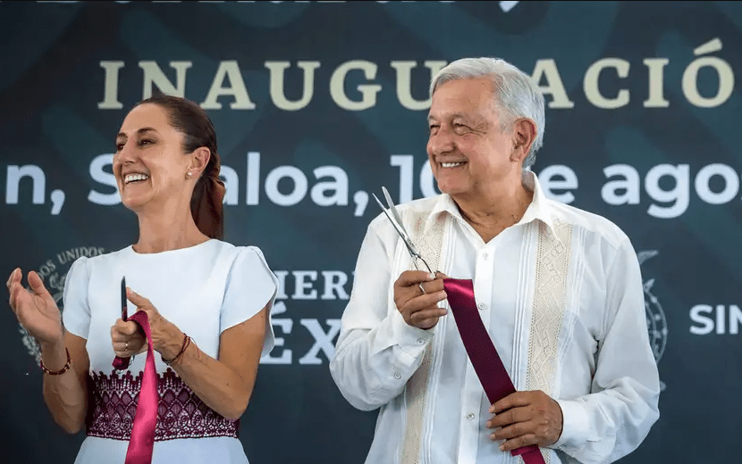 Claudia Sheinbaum junto a Andrés Manuel López Obrador. Foto: DW.