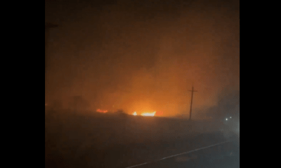 Incendio en zona de Cerro Hu, Paraguarí. Foto: Captura.