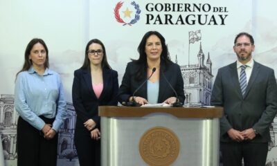 La conferencia de prensa se realizó en Mburuvicha Róga. Foto: Gentileza.