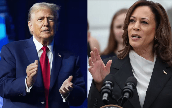 Donald Trump y Kamala Harris. Foto: Infobae.