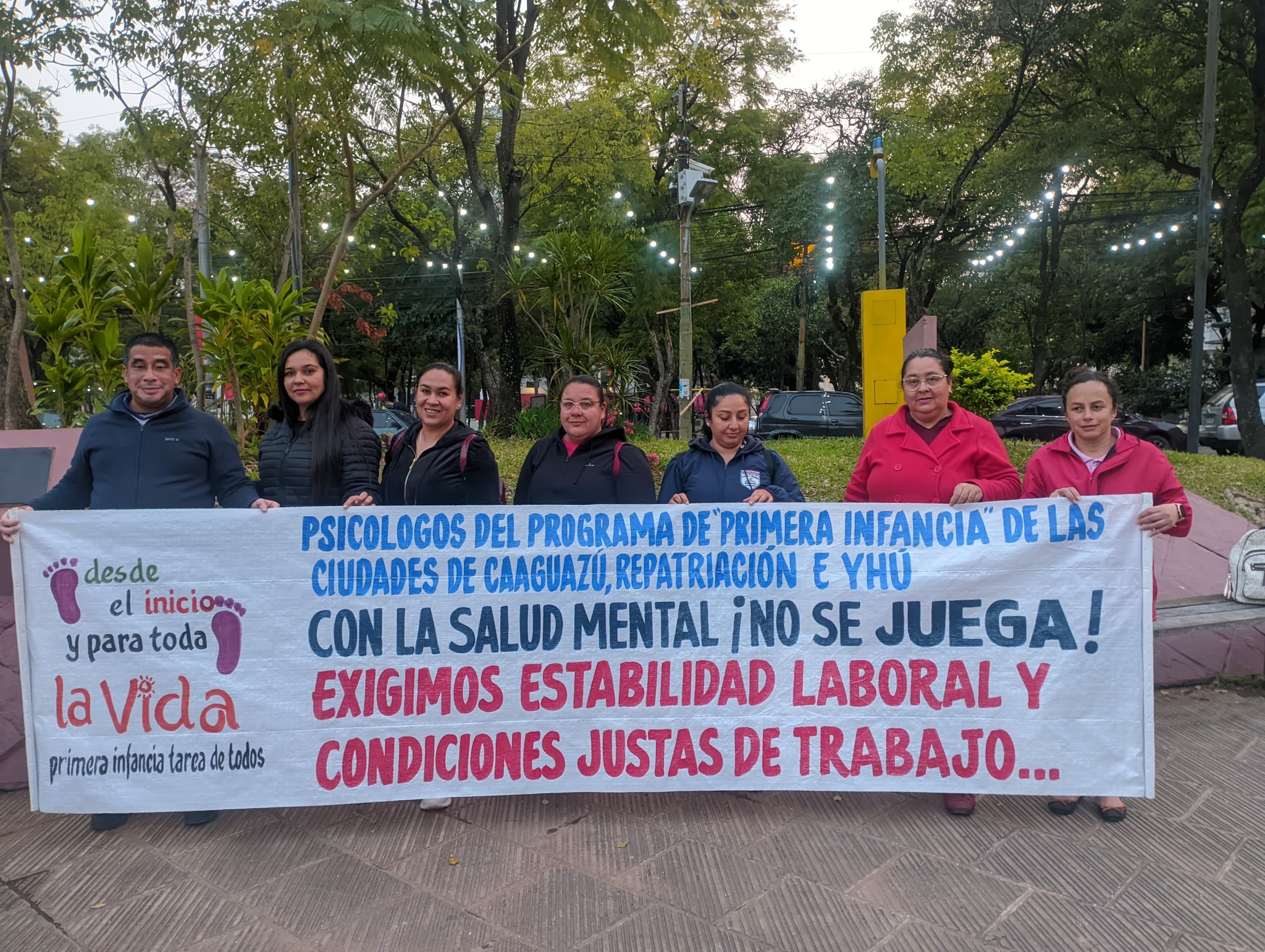 Manifestación de psicólogos. Foto: 680 AM