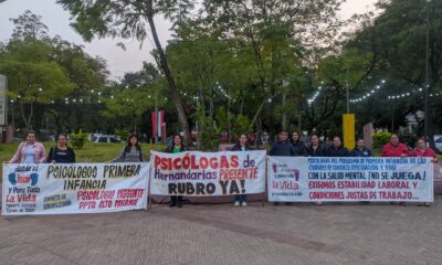 Manifestación de psicólogos. Foto: 680 AM