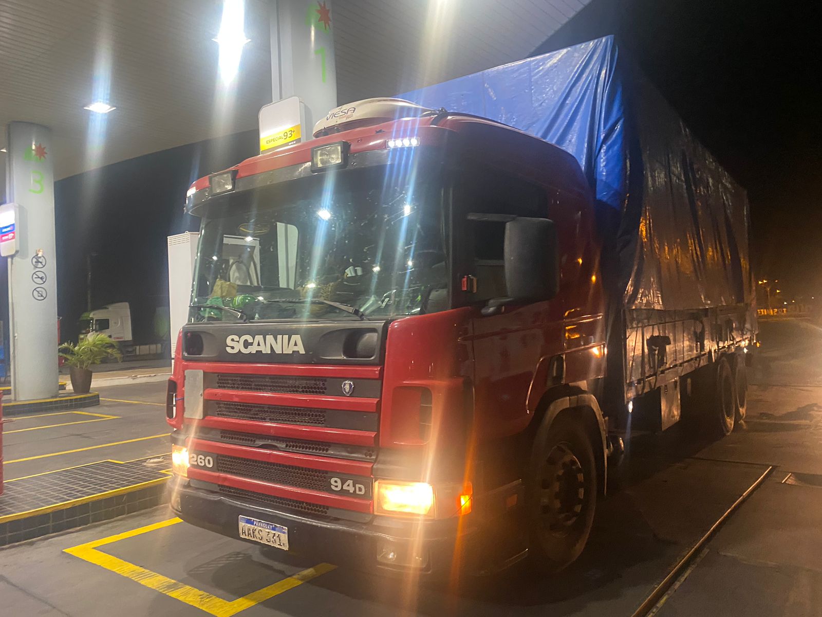 La mega carga pretendía ofertar sus productos en el Mercado de Abasto. Foto: Gentileza.