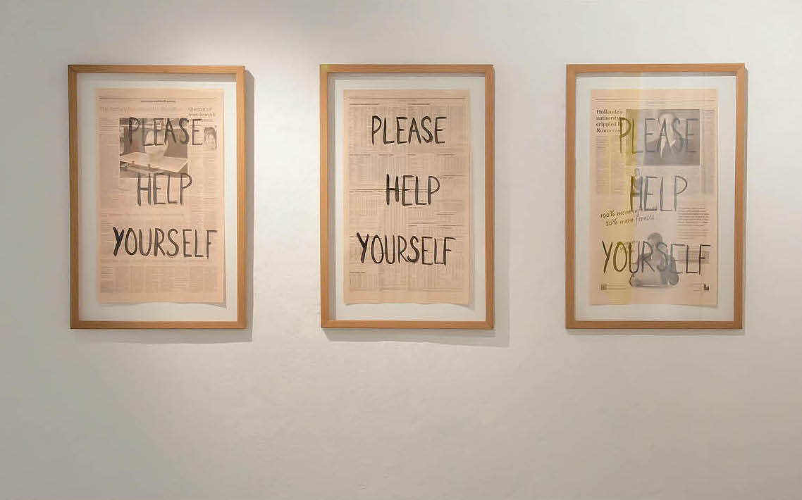 Gustavo Riego, “Please Help Yourself”, 2017. Cortesía