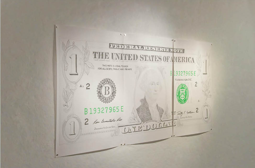 Gustavo Riego, “One Dollar”, 2023. Cortesía