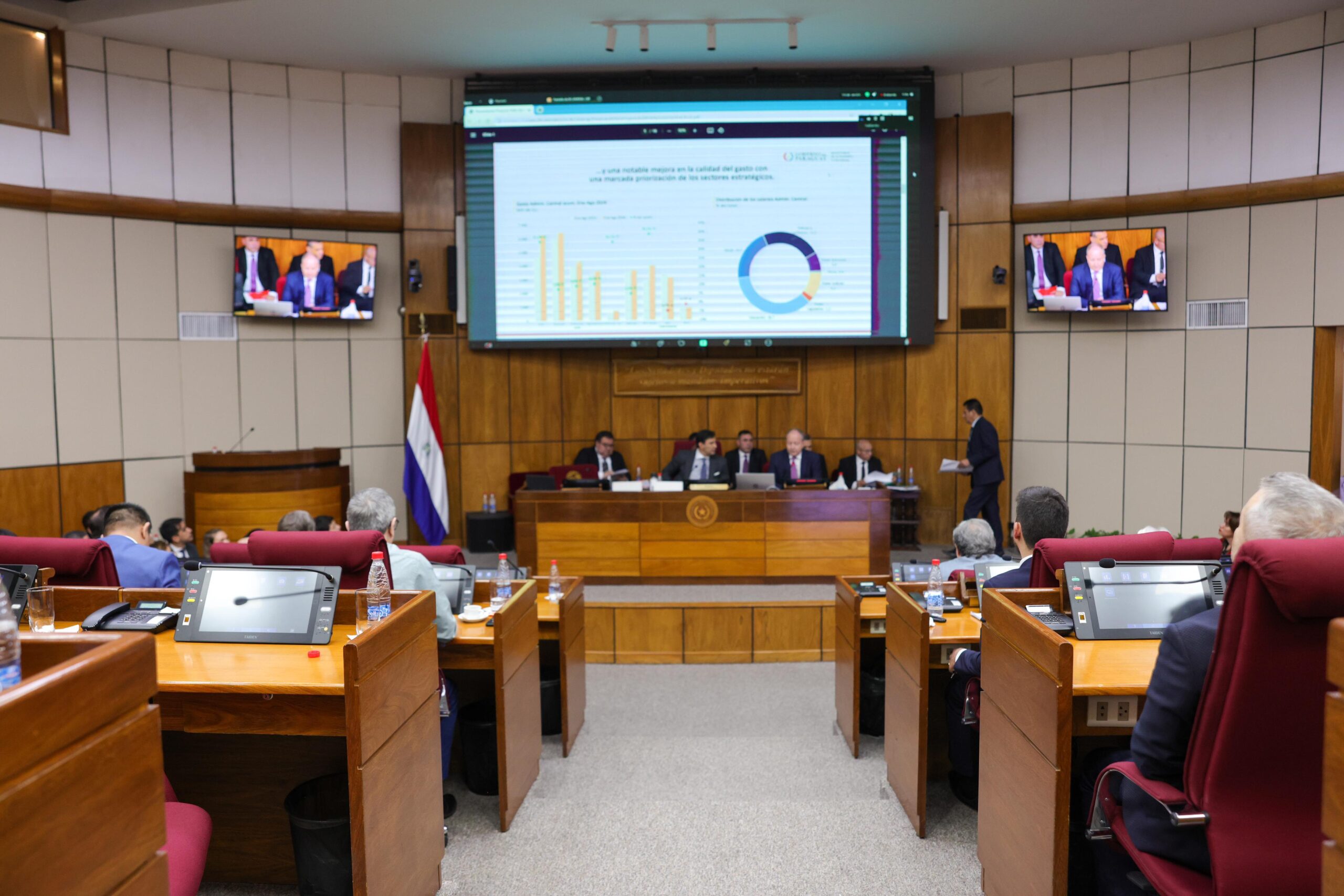 Reunión de la Comisión Bicameral de Presupuesto. Foto: Gentileza.