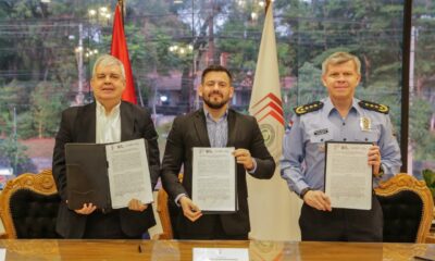 Enrique Riera, Cesar Rossel y Carlos Benítez. Foto: Gentileza.