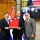 Raúl Latorre, Amir Ohana, Basilio Núñez. Foto: Gentileza.