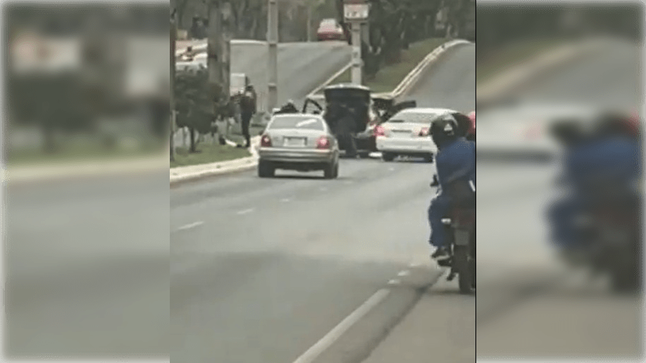 El asalto se registró en plena vía pública. Foto: Captura.