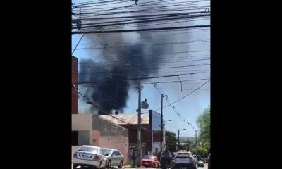 Incendio de vivienda. Foto: Captura.