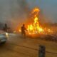 Combate al incendio en el Chaco paraguayo. Foto: Gentileza.