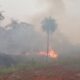 Incendio en el Parque Nacional Cerro Corá. Foto: Captura.