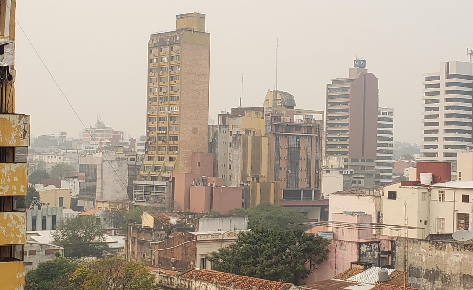 Aire contaminado en Asunción. Foto: El Nacional.