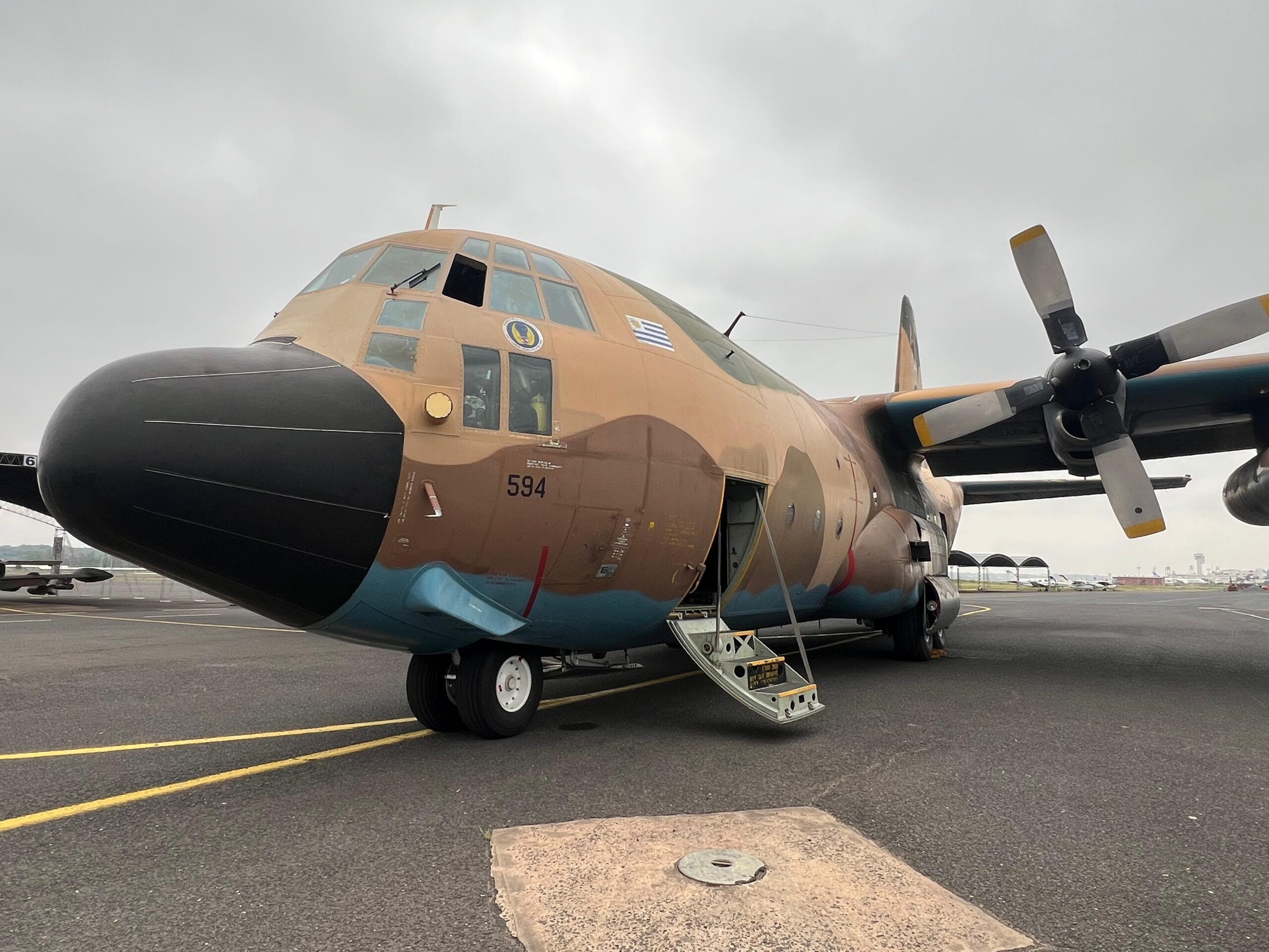 Avión hidrante procedente de Uruguay. Foto: Gentileza.