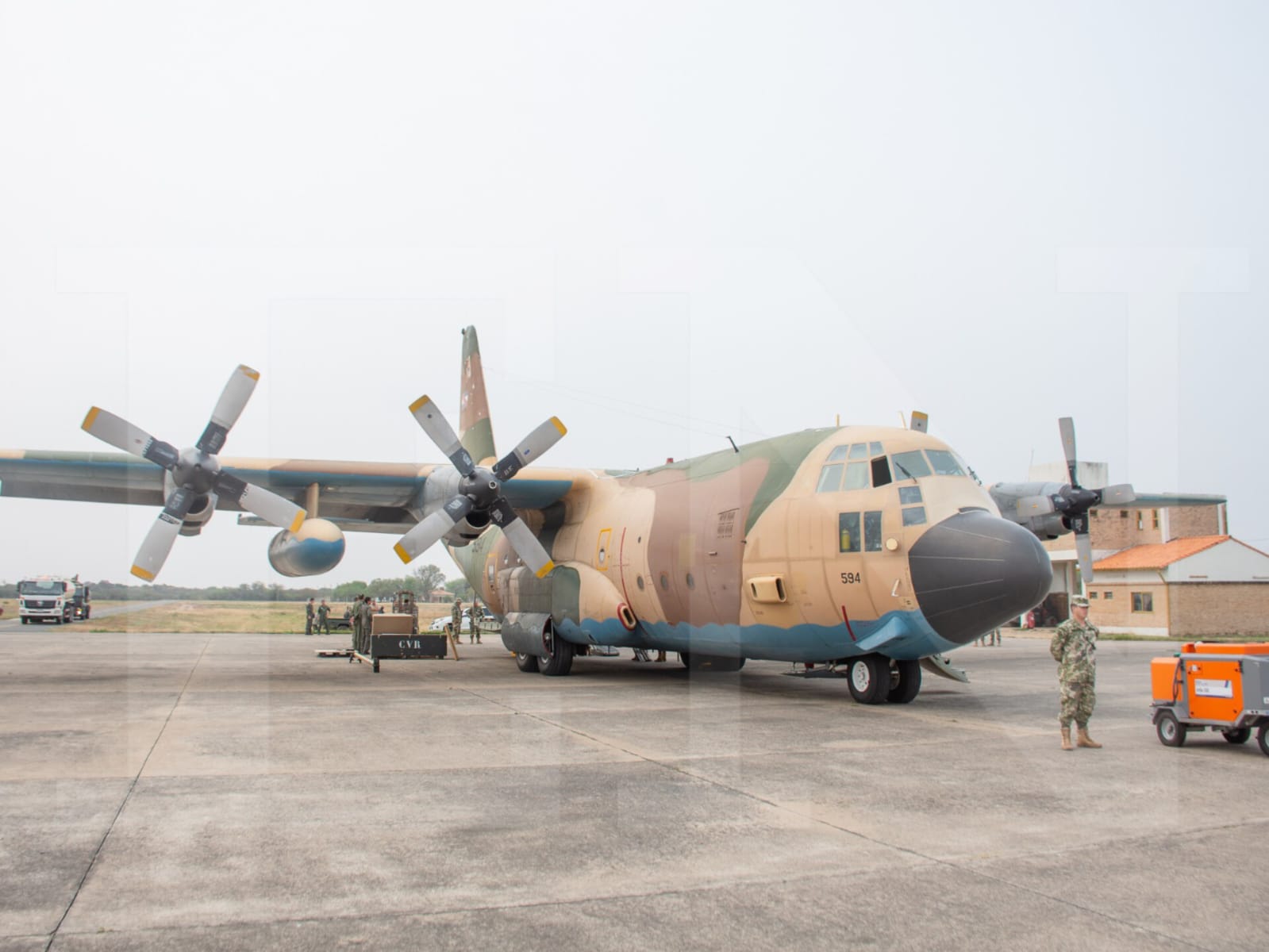 Avión hidrante Hércules C-130. Foto: El Nacional.