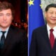 Javier Milei y Xi Jinping. Foto: Infobae.