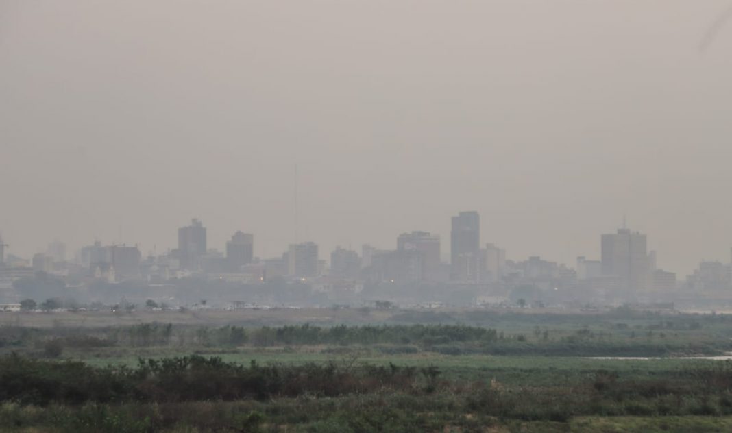 Contaminación a causa del humo provocado por los incendios forestales. Foto: Gentileza.