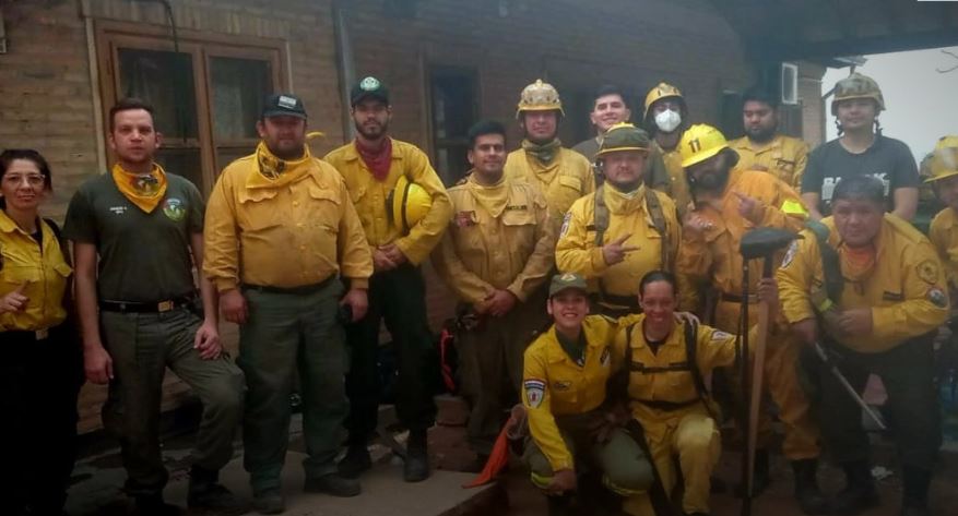 Los Bomberos Voluntarios del Paraguay dieron por concluidas sus funciones en las zonas afectadas por el Chaco. Foto: Gentileza.