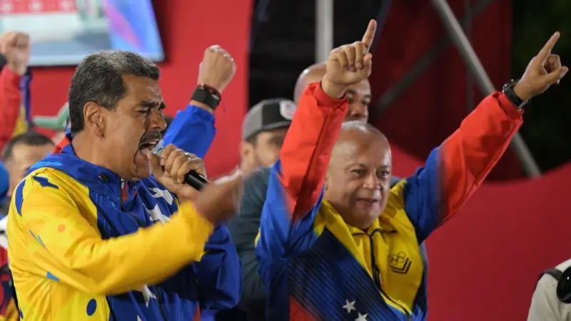 Nicolás Maduro y Diosdado Cabello. Foto: BBC.