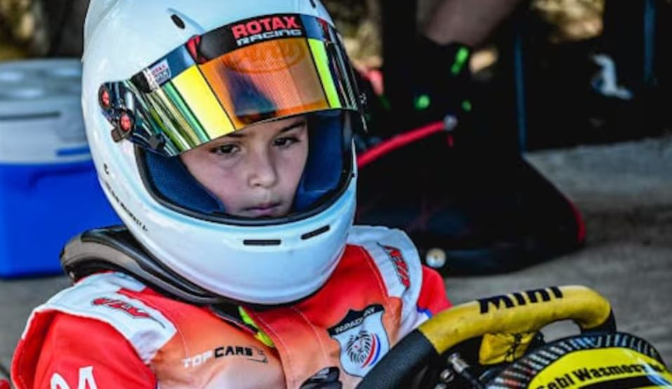 Sebastián "Sebi" Wasmosy es el nuevo campeón del Rotax Grand Nationals en Argentina, en la categoría Micro Max. Foto: Gentileza.