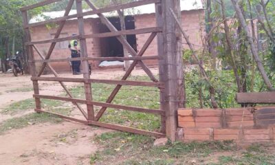 La casa en donde encontraron el cuerpo de un hombre asesinado. Foto: Ahorapy