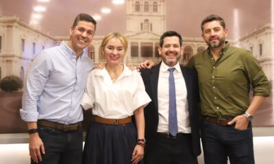 Santiago Peña, Virina Villanueva, Raúl Latorre y Pedro Alliana. Foto: Gentileza.