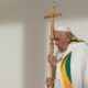 El papa Francisco en la misa de cierre de su visita a Bélgica, en la tumba del rey Balduino, en Bruselas. Imagen: Andrew Medichini/AP/picture alliance