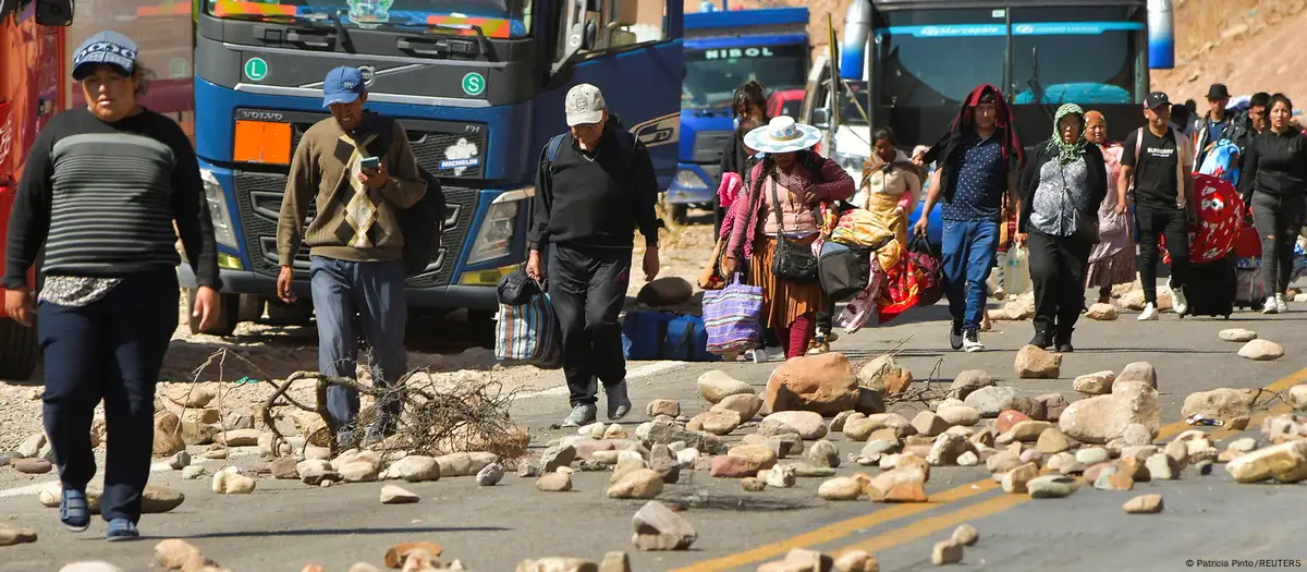 Manifestación en Bolivia. Foto: DW