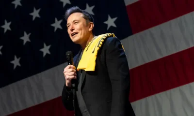 Elon Musk durante un acto de campaña del Partido Republicano en Pittsburgh, este 20 de octubre. Imagen: Michael Swensen/Getty Images