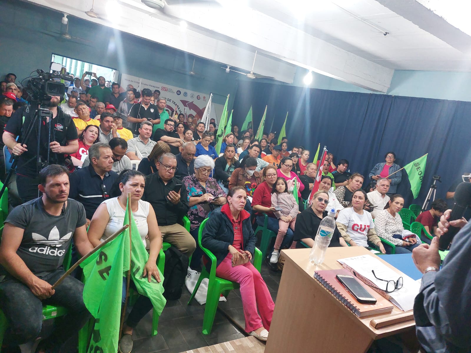 Plenaria de la Mesa de Centrales Sindicales del Paraguay. Foto: Gentileza.