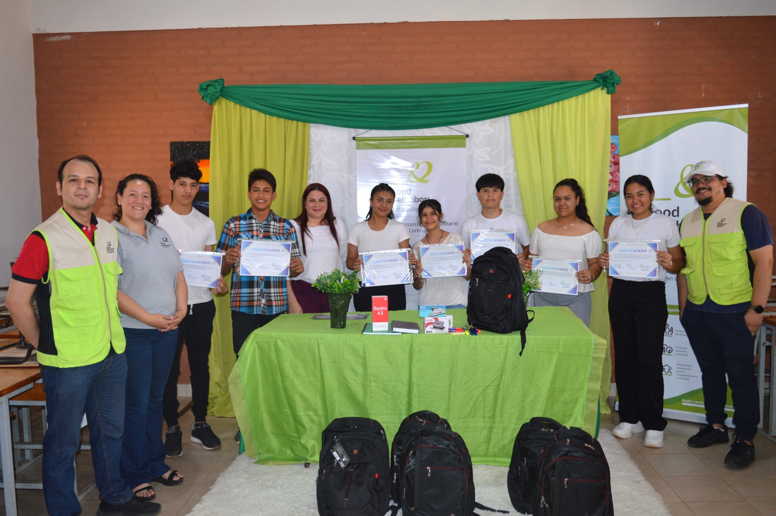 Clausura del Programa de capacitación a adolescentes para el primer empleo en San Lorenzo. Foto: Gentileza.