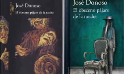 Dos ediciones de "El obsceno pájaro de la noche". Cortesía