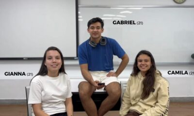 Gabriel es estudiante de la Universidad Politécnica Taiwán-Paraguay (UPTP). Foto: Gentileza.