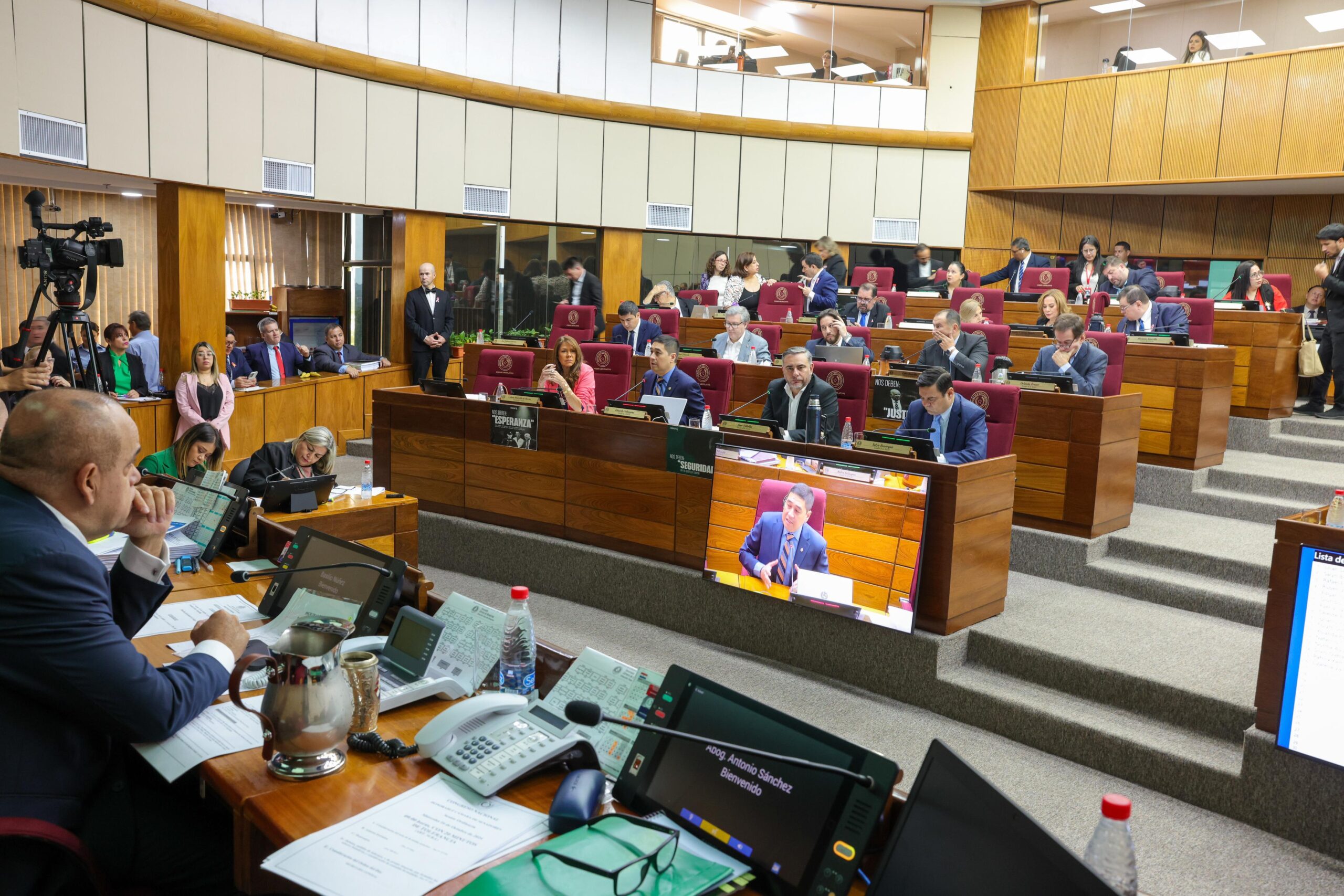 Sesión del Senado. Foto: Gentileza.