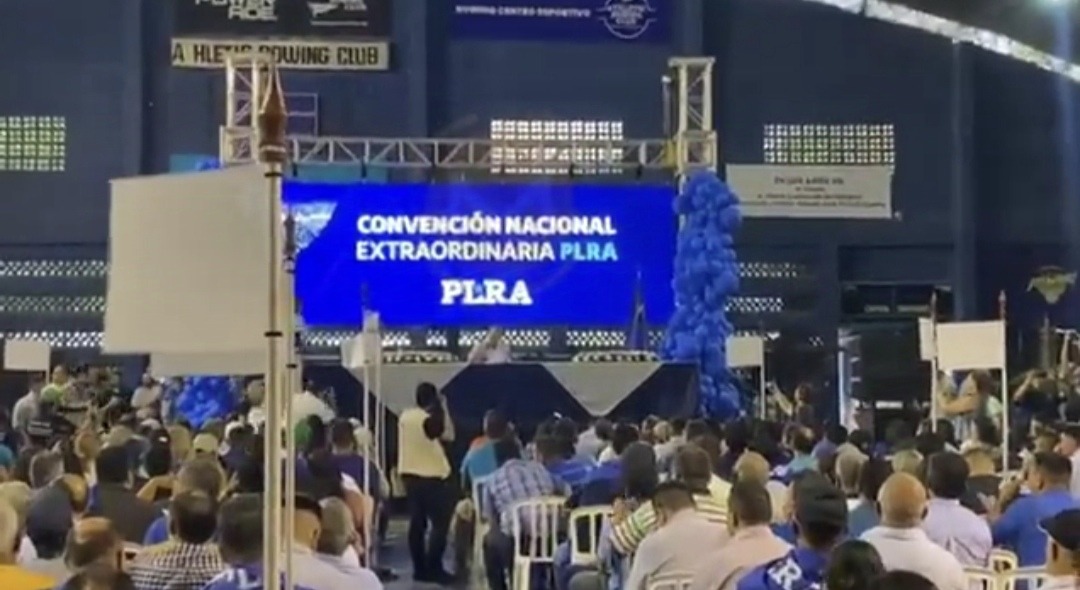 La Convención Nacional extraordinaria se realiza en el Rowing Club. Foto: Captura de pantalla