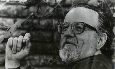 José Donoso, retratado por Inés Paulino, ca. 1980. Biblioteca Nacional Digital de Chile