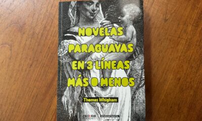 Portada del libro "Novelas paraguayas en 3 líneas más o menos" (Intercontinental Editora), de Thomas Whigham. Cortesía