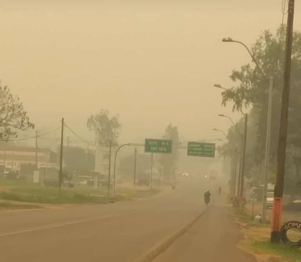 Humo en Concepción. Foto: Gentileza.