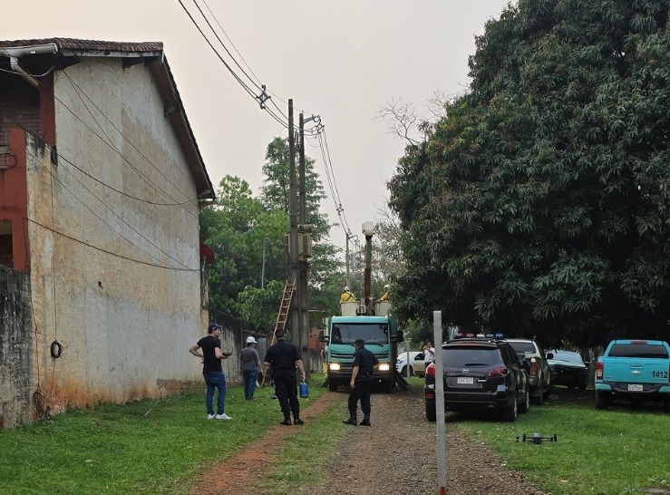 ANDE procedió a la desconexión. Foto: Gentileza.