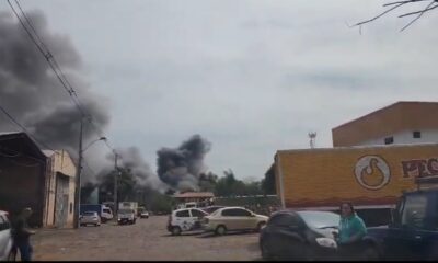 Incendio de gran magnitud en Pechugón. Foto: Captura.