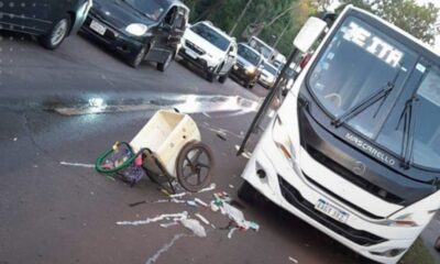 Tras el accidente, la víctima fue asistida. Foto: Radio Uno.