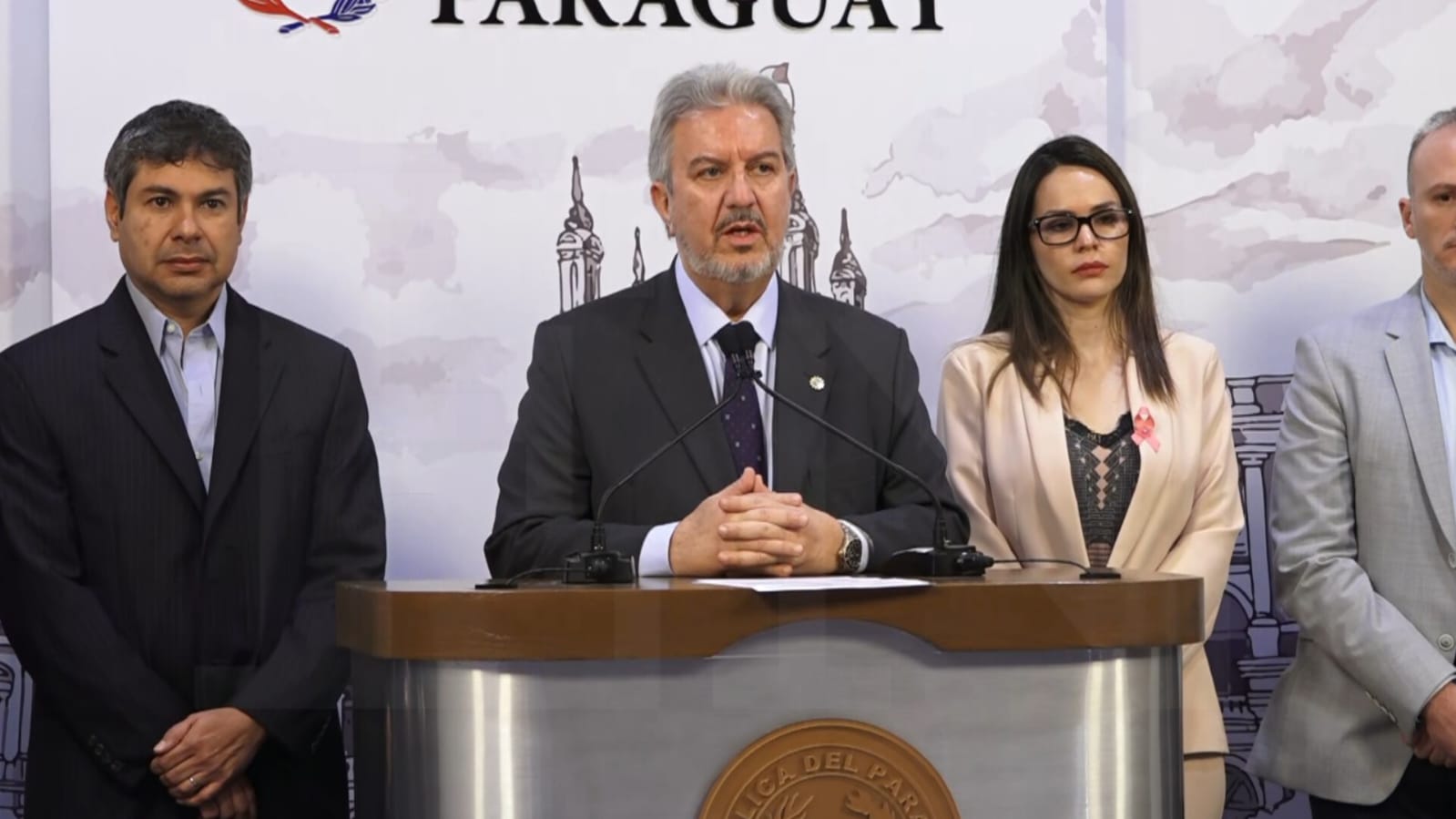 Enrique Duarte, presidente de la UIP, Paula Carro. Foto: El Nacional.