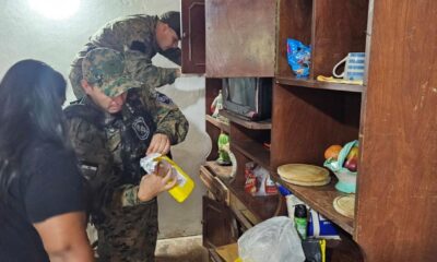 El laboratorio clandestino se encontraba en Nueva Italia. Foto: Ministerio Público.